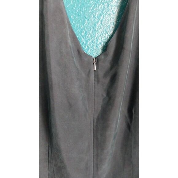 Saks Fifth Avenue Navy Blue Dress Women's  100% Silk Sleeveless Sz 10 - Picture 4 of 7